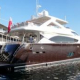 The yacht of Bond drops anchor in Varna