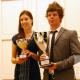 Ana Verchenova and Tommy King – winners of the Mtel golf championship