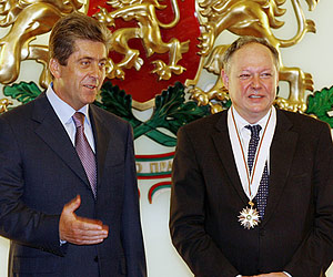 Belgium's ambassador Philip Beke awarded Bulgaria's highest order
