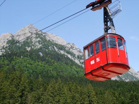 A four seated lift in Chepelare