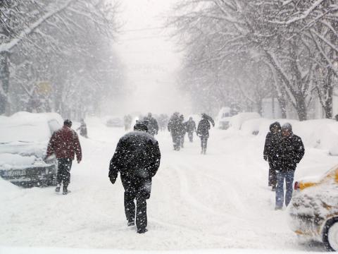 The long-awaited snow fell in Plovdiv