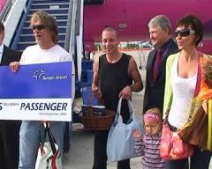 Hungarian family – 1,5th million passenger of the Burgas airport
